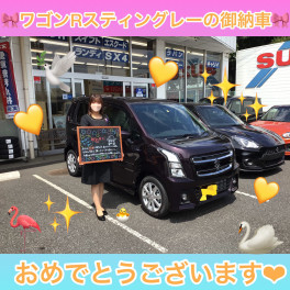 ワゴンRスティングレーのご納車です☆彡